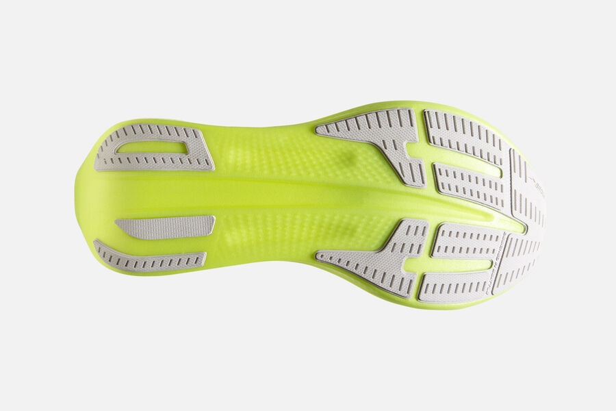 Brooks Hyperion Elite 2 Spikes Shoes - Womens - White/Grey/Green - RD8563794